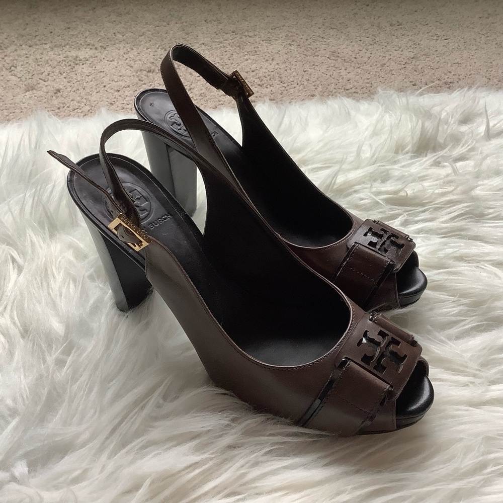 TORY BURCH Tennyson Slingback Heels